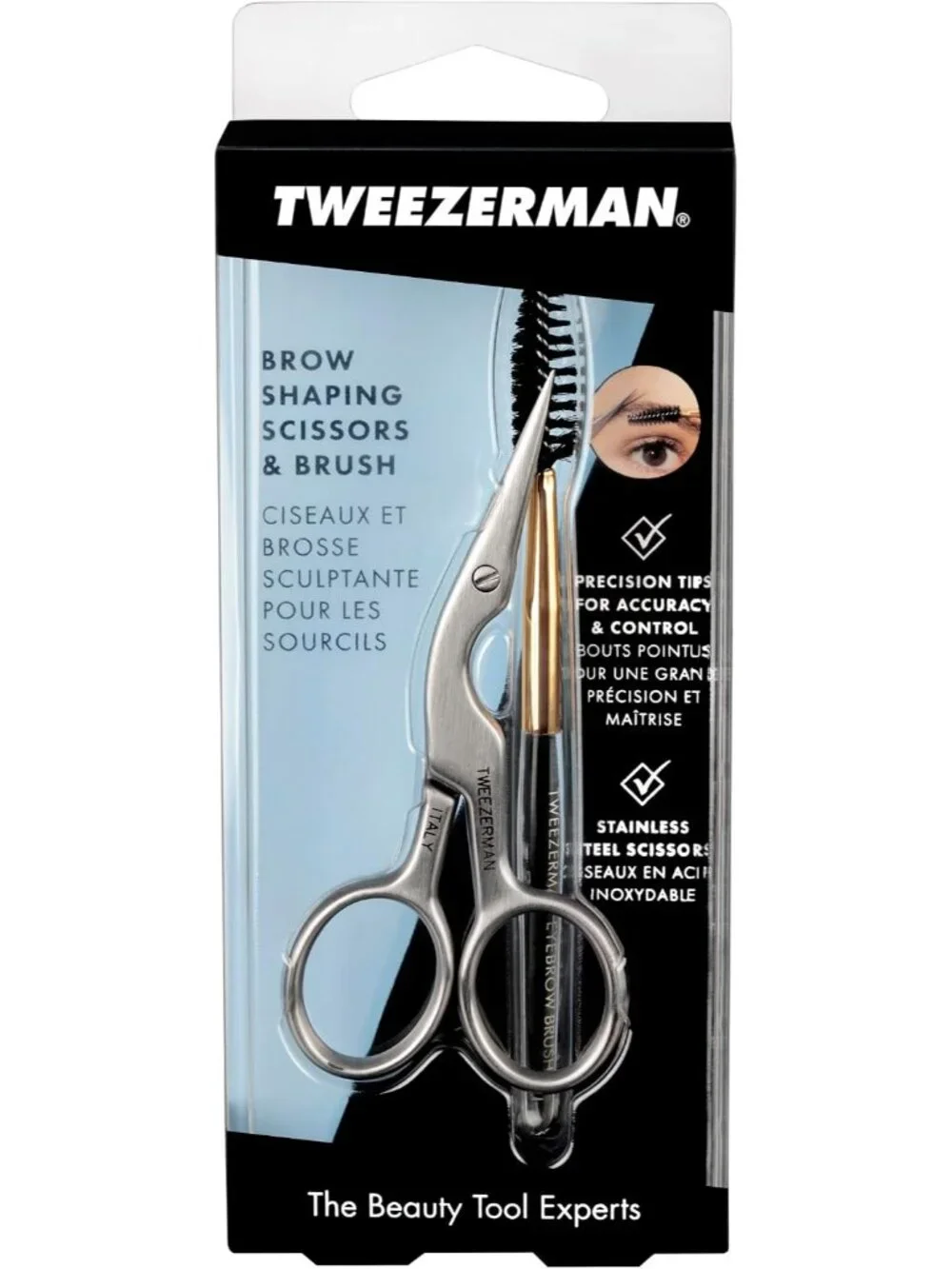 Eyebrow Shaping Scissors & Brush Stainless Steel - Picture 8 of 9